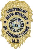 New Jersey Department of Corrections "Lieutenant" Soft Badge Patch